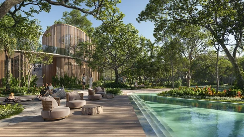 Aldea Uh May organic architecture by Pininfarina
